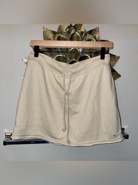 American Eagle Outfitters Cream Drawstring Skirt NWT